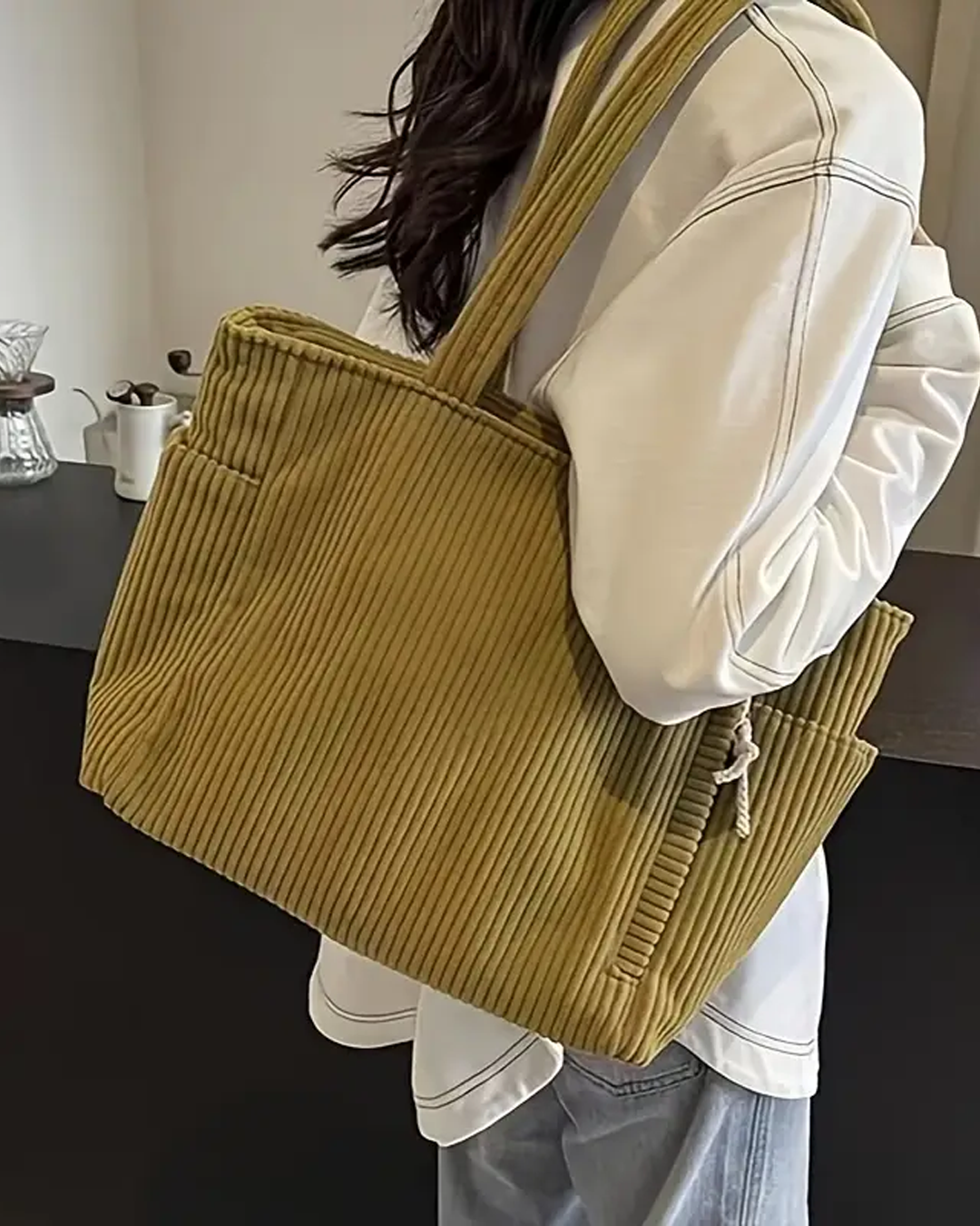 Tilda™ | Sac à Main Ridé avec Détail Cordon Stylé, Spacieux, Indispensable